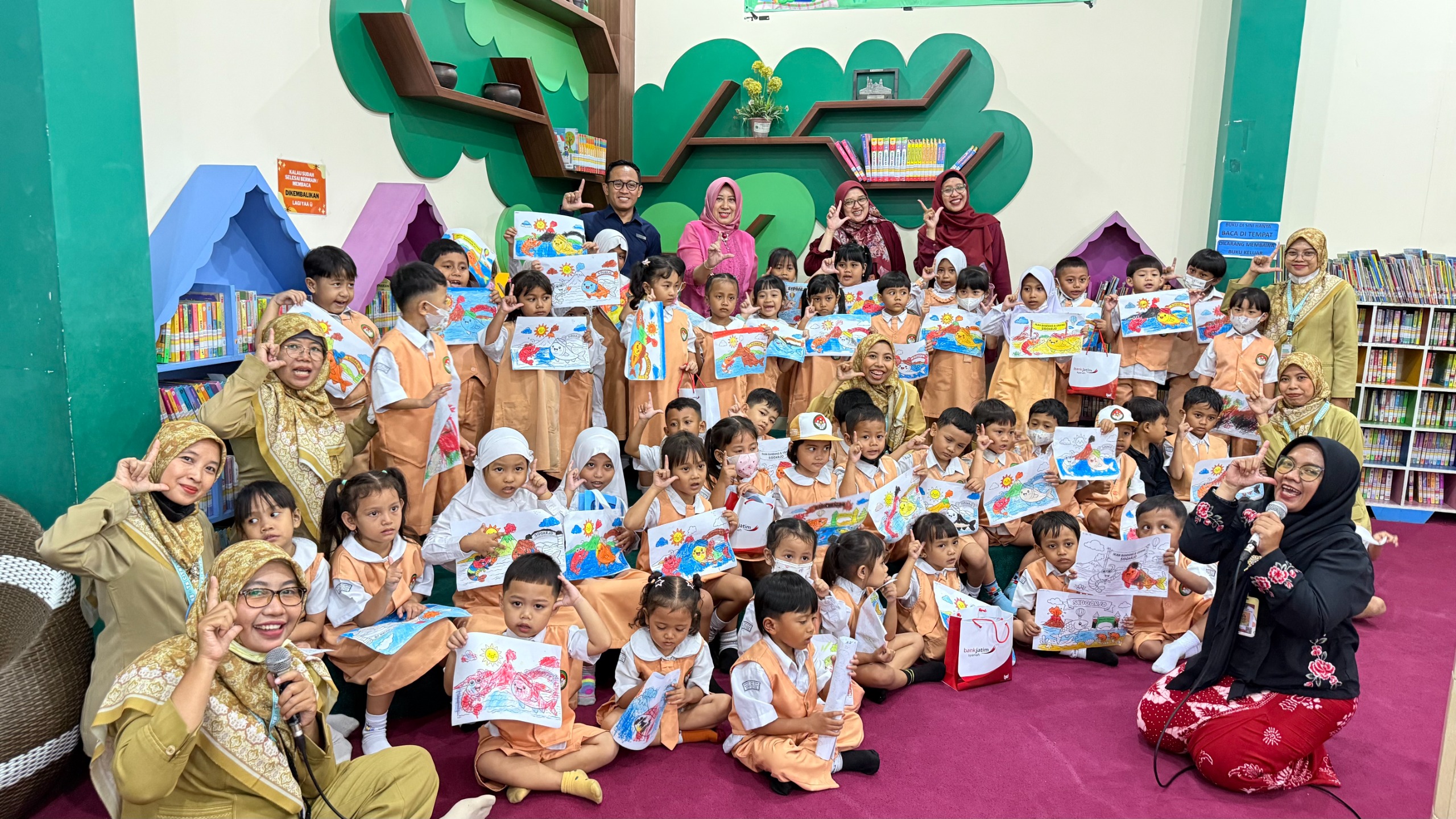Gebyar Literasi Anak Warnai Hari Jadi Sidoarjo ke-167, Tanamkan Budaya Menabung Sejak Dini